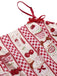 Tuta lunga cupcake e ciliegie con spalline rosso anni '30