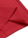 Tuta lunga cupcake e ciliegie con spalline rosso anni '30