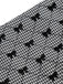 Tuta corta stampa fiocco spalline sottili patchwork nero anni '50