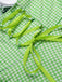 Costumi intero scollo all'americana plaid viola anni '30