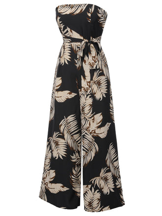 Tuta a fascia tropicali con lacci multicolore anni '30