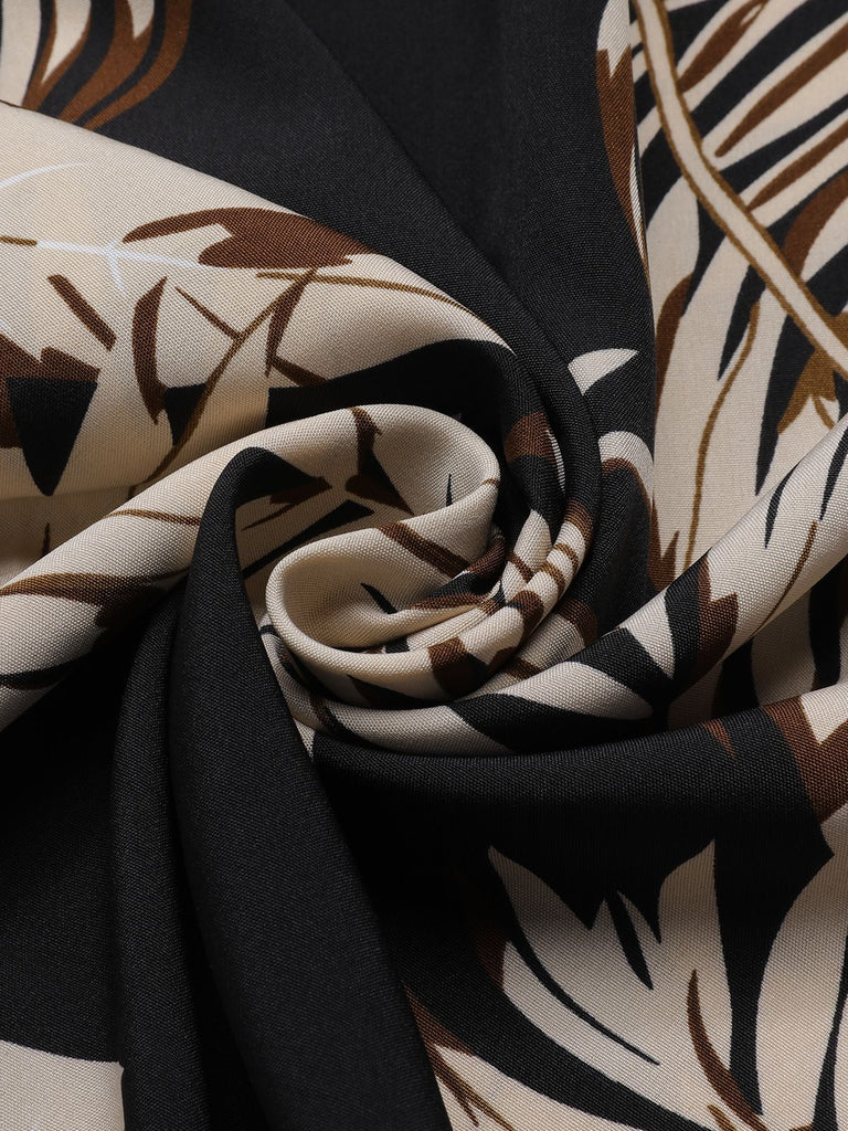 Tuta a fascia tropicali con lacci multicolore anni '30