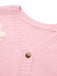 Cardigan lavorato a maglia floreale jacquard anni '60