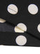Tuta lunga con incrocio a pois nero anni '40