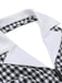 Tuta lunga plaid scollo all'americana nero anni '40