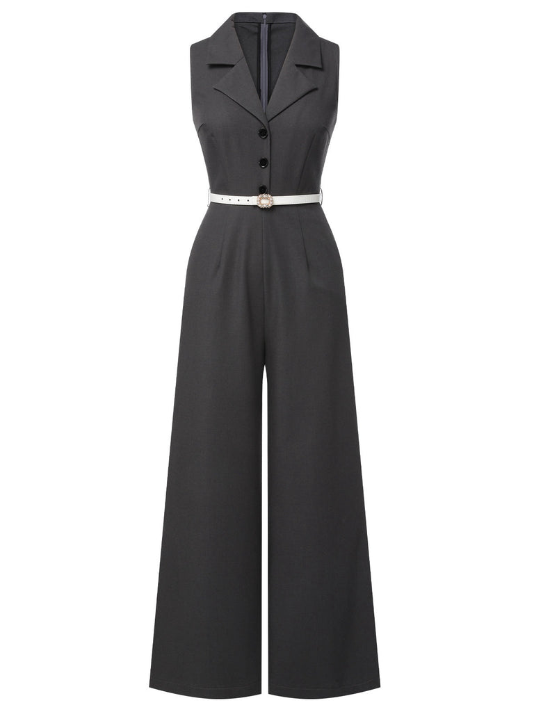 Tuta lunga scollo a V e revers in pizzo patchwork anni '40