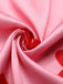 Abito stampa a cuore spalline sottili rosa anni '60
