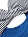 Costumi intero con gonna a righe multicolore anni '30