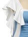 Costumi intero senza schienale azzurro chiaro anni '60
