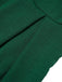 Tuta lunga senza maniche con scollo a V verde anni '30