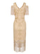 Abito Gatsby nappe perline paillettes anni '20