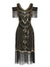Abito Gatsby nappe perline paillettes anni '20