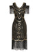 Abito Gatsby nappe perline paillettes anni '20