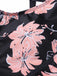 Set tankini con stampa floreale e lacci rosa anni '30