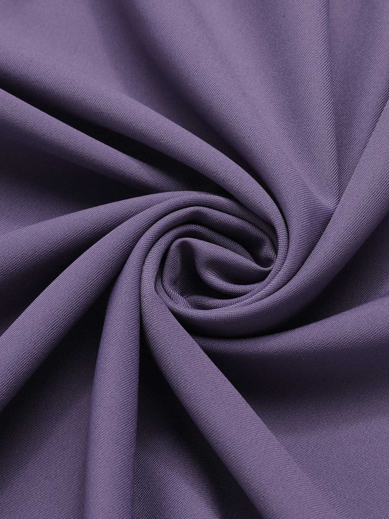 Gonna con fiocco cintura tinta unita viola anni '40