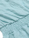 Tuta corta a fascia con volant e cintura blu anni '50