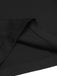 Tuta lunga plaid spalline sottili patchwork nero anni '40