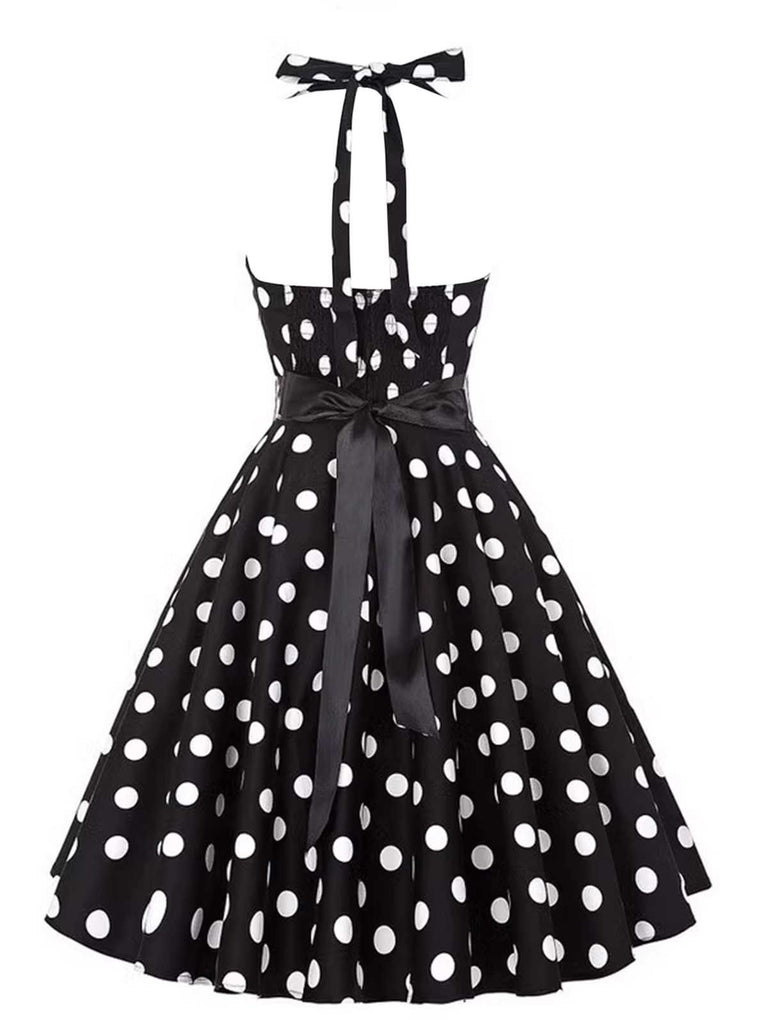Abito cintura e pois a contrasto, anni '50