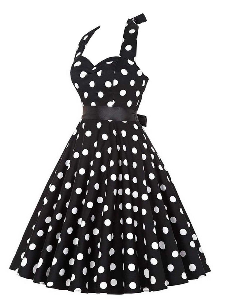 Abito cintura e pois a contrasto, anni '50