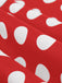 Abito a pois a maniche corte con patchwork anni '50