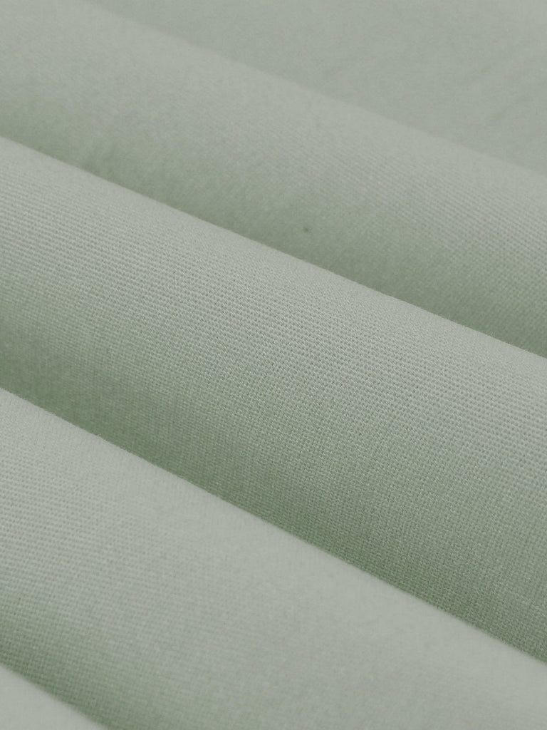 Abito con cintura arrotolabile plaid grigio verde pisello anni '50