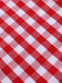 Tuta corta a fragola plaid spalline sottili rosso anni '50