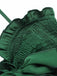 Tuta corta smock con scollo a cuore verde anni '60
