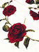 Abito con scollo all'americana e rose fiocco rosso anni '50