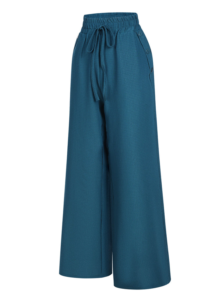 Pantaloni larghi con elastico in vita anni '40