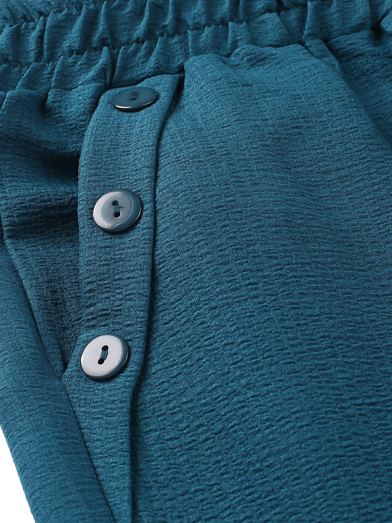 Pantaloni larghi con elastico in vita anni '40