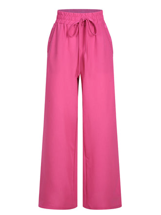 Pantaloni larghi con elastico in vita anni '40