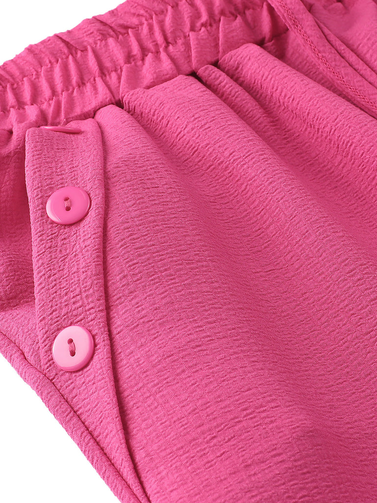 Pantaloni larghi con elastico in vita anni '40