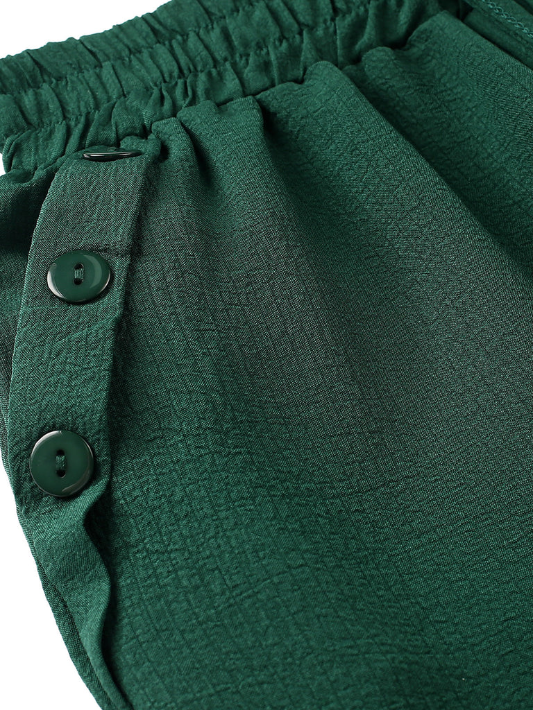 Pantaloni larghi con elastico in vita anni '40