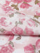 Abito scollo a V floreale rosa anni '50