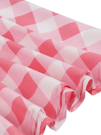 Abito a ruota patchwork con scollo a giro nero anni '50