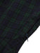 Abito con revers in tartan Blackwatch verde anni '50