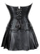 [Prevendita] 2PCS Corsetto e gonna a fascia in similpelle gotica anni '70