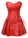 [Prevendita] 2PCS Corsetto e gonna a fascia in similpelle gotica anni '70