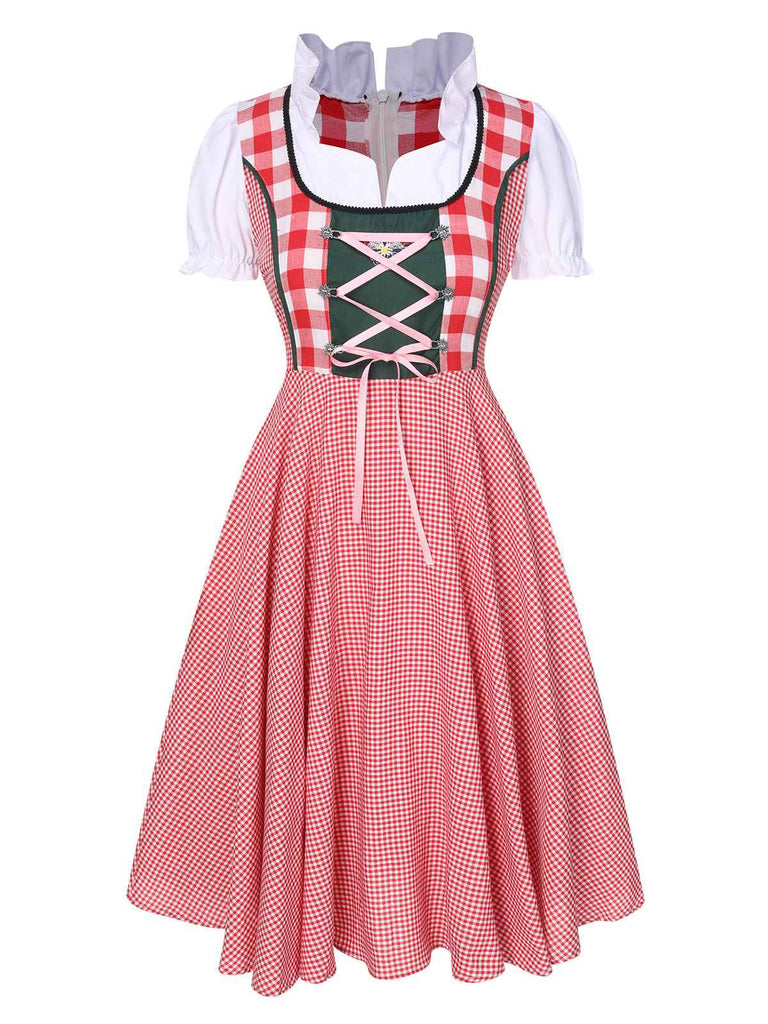 Abito bavarese dirndl per il carnevale dell'Oktoberfest anni '50
