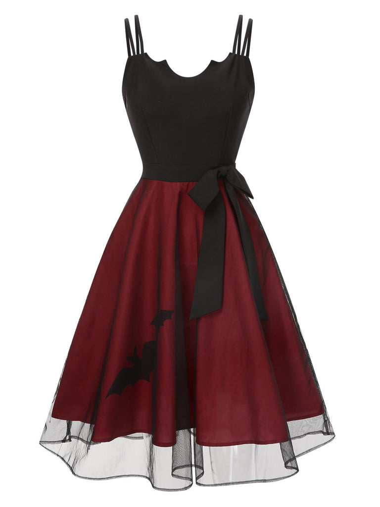 Abito due pezzi maniche dolman mantella trasparente anni '50
