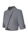 Cappotto corto con collo alto e bottoni grigio chiaro anni '50