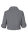 Cappotto corto con collo alto e bottoni grigio chiaro anni '50