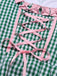 2PCS Top e abito a quadri e grembiule Oktoberfest anni '50