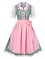 2PCS Top e abito a quadri e grembiule Oktoberfest anni '50