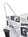 Abito in stile giornale e spalline sottili grigio anni '70