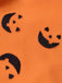 Gonna in rete con faccina sorridente Halloween arancione anni '40