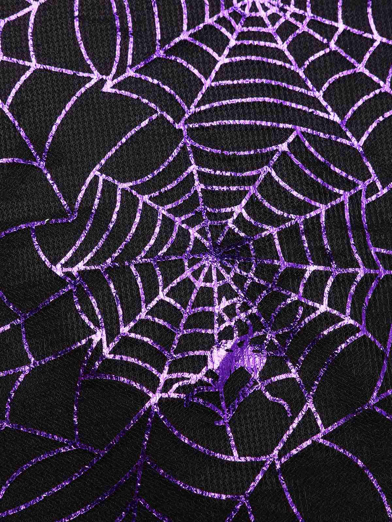 Abito in rete laser schiena scoperta viola anni '50
