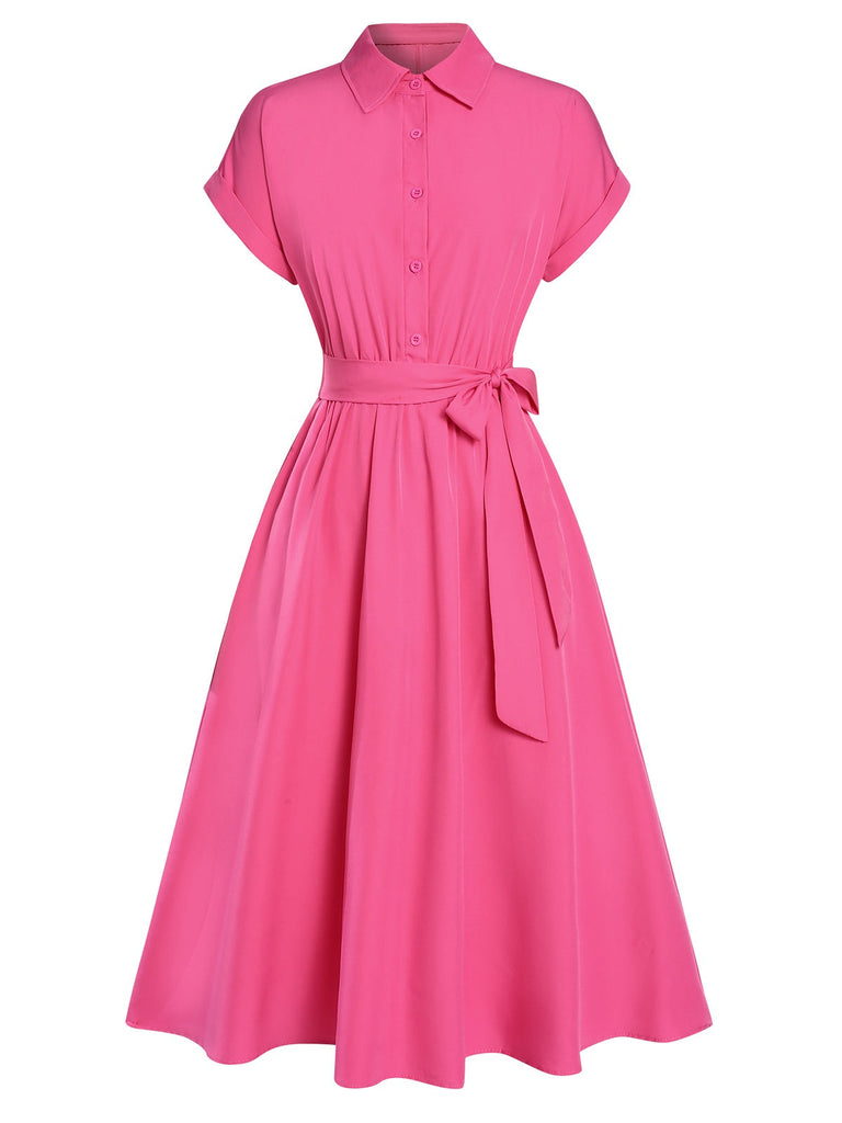 Abito camicia con maniche a cappuccio anni '40