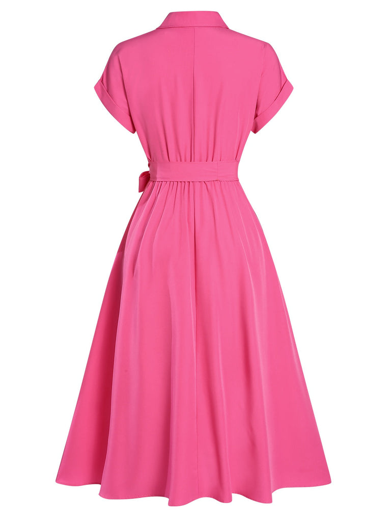 Abito camicia con maniche a cappuccio anni '40