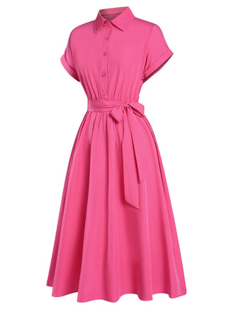 Abito camicia con maniche a cappuccio anni '40